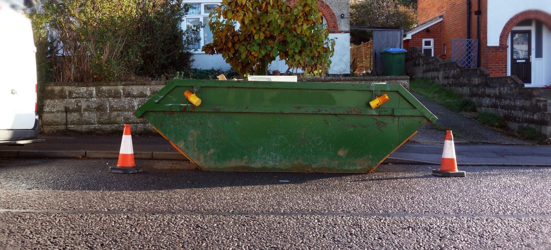 How long can I leave a skip on the road?